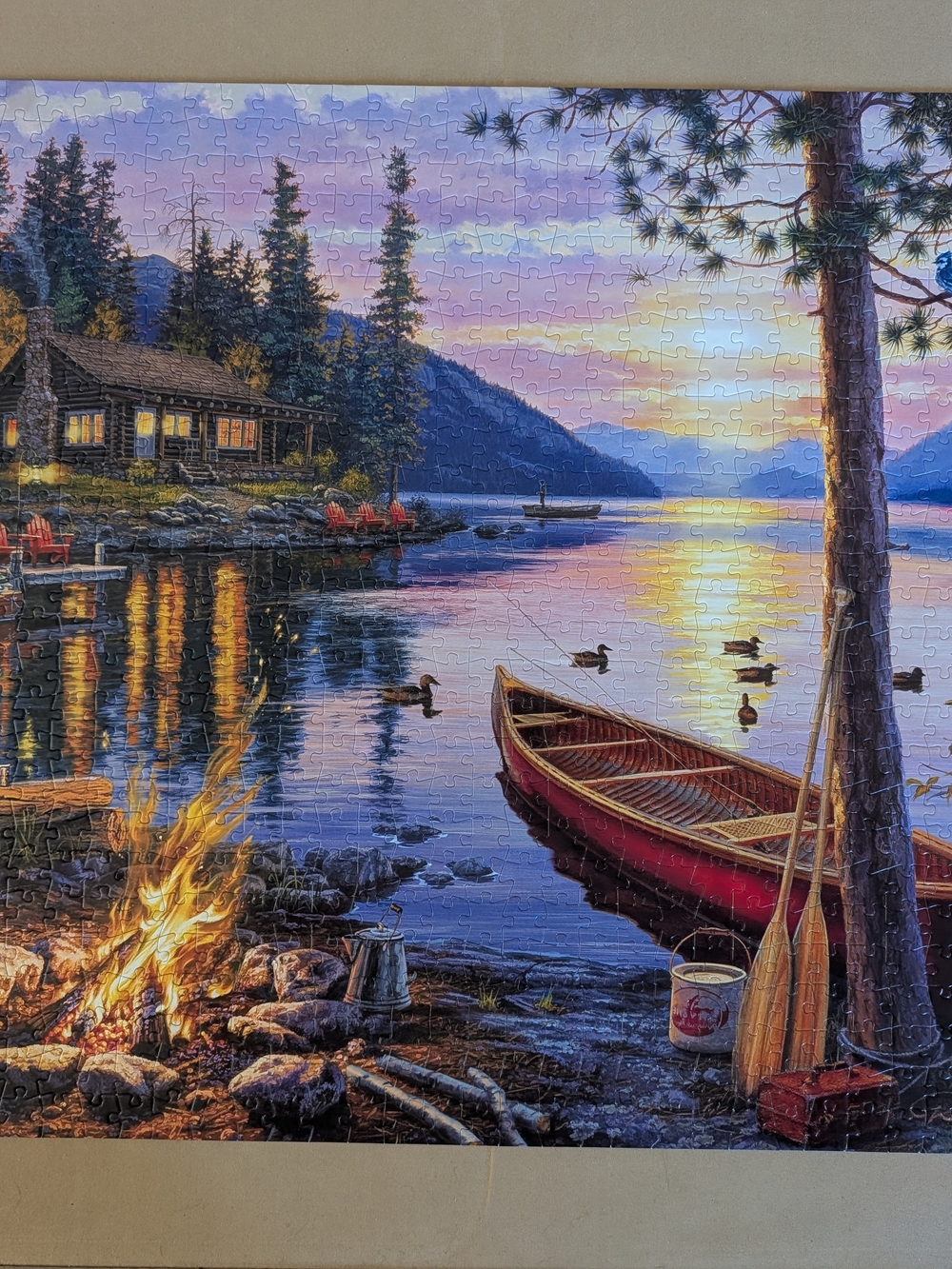 Buffalo Games - Darrell Bush - Canoe Lake - 1000 Piece Jigsaw Puzzle